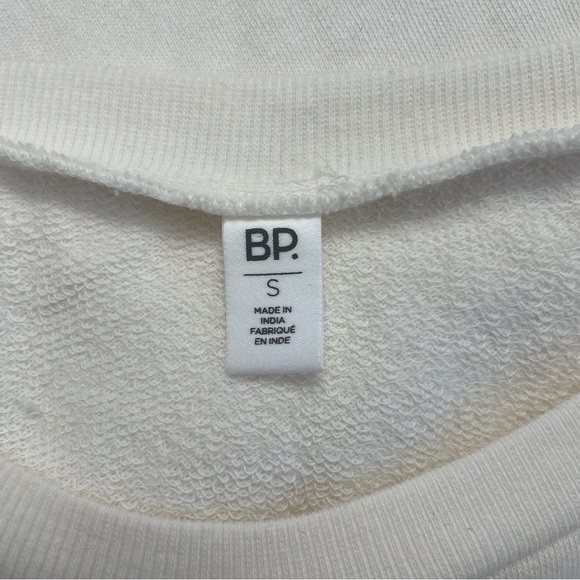 NORDSTROM BP Sweater Top Sheer Mesh Floral Embroidered Sleeves Womens Small - Picture 7 of 8